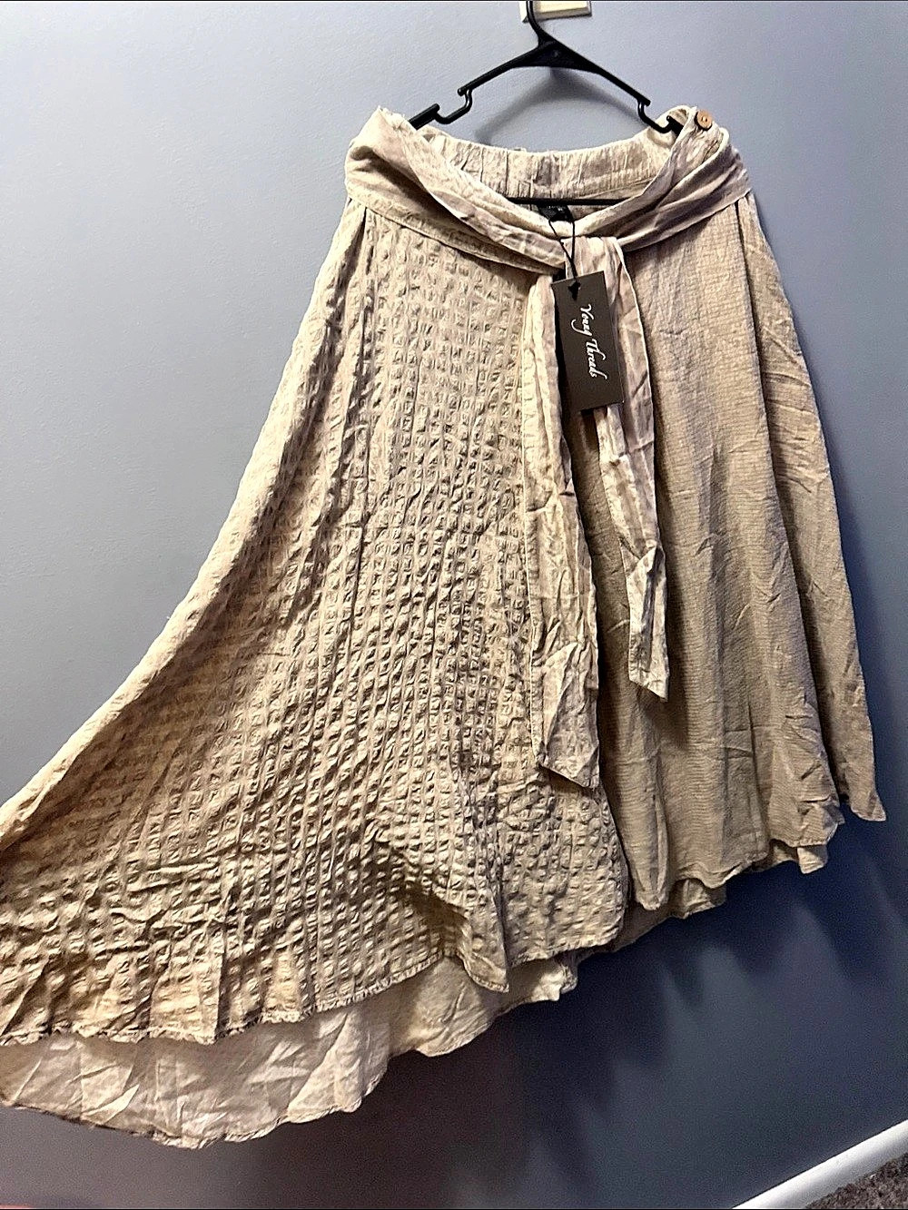 Young Threads Textured Layered Maxi Skirt Size XL NWT - Picture 2 of 8